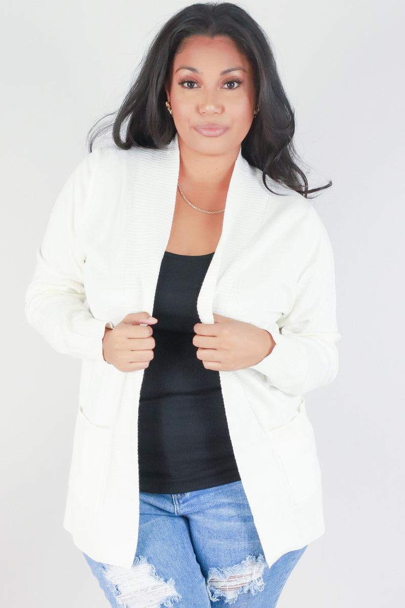 Jeans Warehouse Hawaii - PLUS SOLID LONG SLV CARDIGANS - GOOD CHOICE CARDIGAN | By CIELO