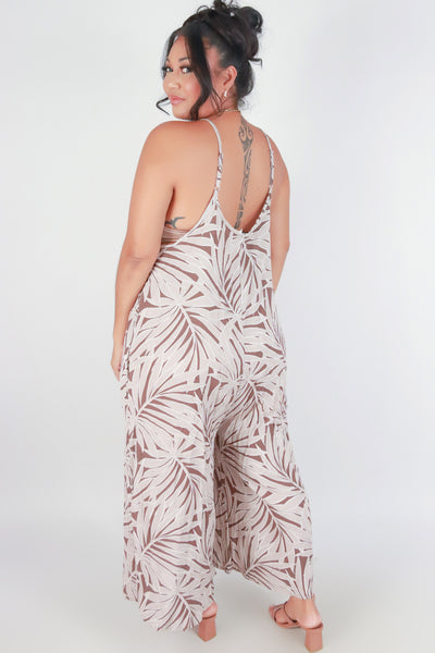 Jeans Warehouse Hawaii - PLUS PRINTED JUMPSUITS - HERE'S TO YOU NO WAIST JUMPSUIT | By LUZ