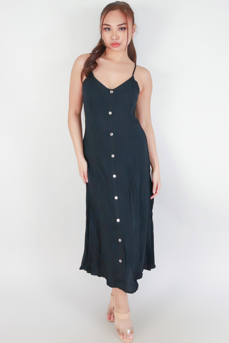 Jeans Warehouse Hawaii - S/L LONG SOLID DRESSES - JUST GO WITH IT DRESS | By BARON DISTRIBUTORS