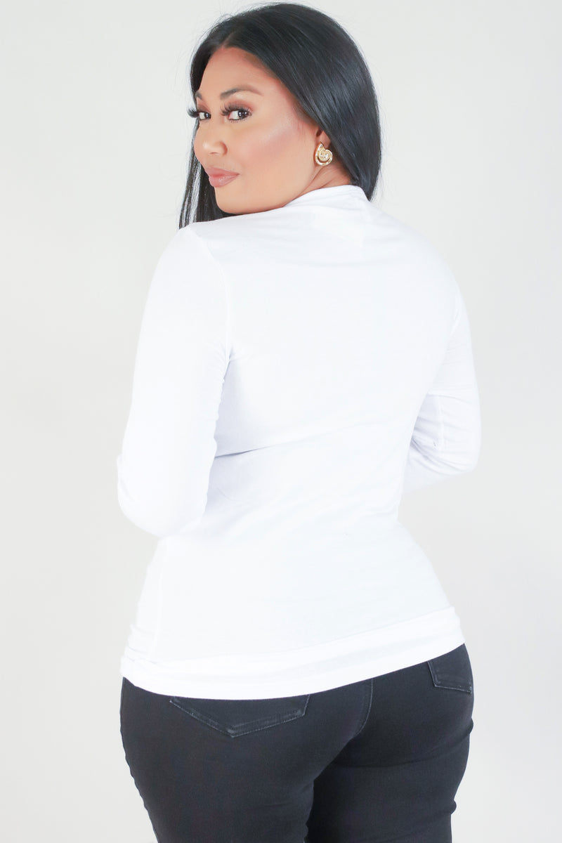 Jeans Warehouse Hawaii - PLUS BASIC LONG SLEEVE TEES - SO CLASSIC TOP | By ROSIO