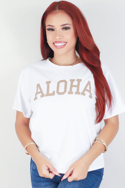 Jeans Warehouse Hawaii - S/S SCREEN - ALOHA CREW TEE | By POPULAR 21