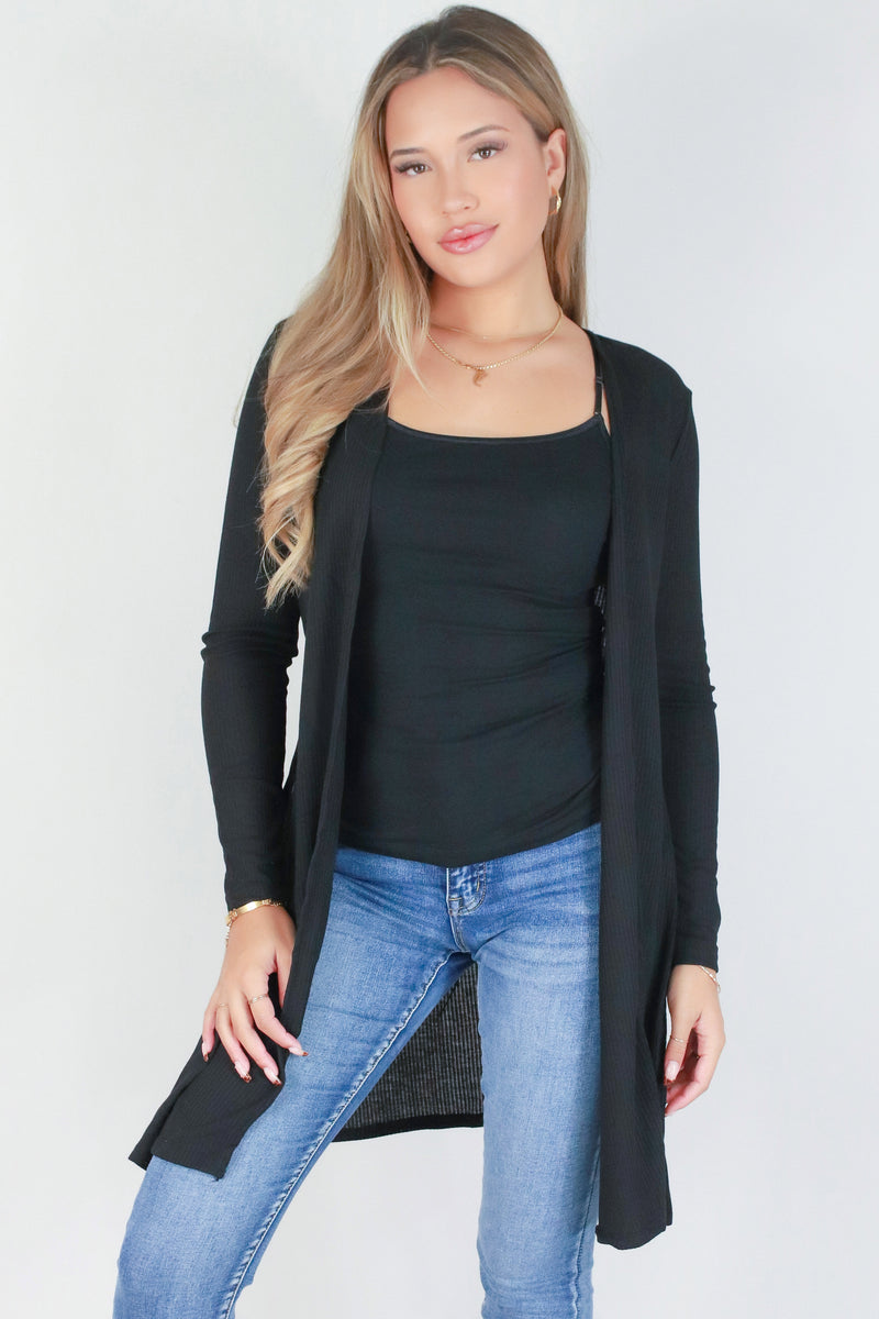 Jeans Warehouse Hawaii - LS SHRUGS/CARDIGANS - FREE FALL DUSTER CARDIGAN | By AMBIANCE APPAREL