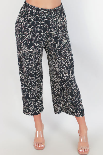 Jeans Warehouse Hawaii - PRINT KNIT CAPRI'S - FLAWS AND ALL CAPRI PANTS | By PAPERMOON/ B_ENVIED