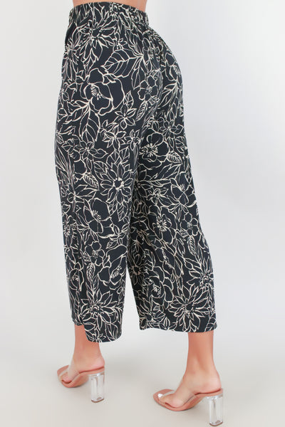 Jeans Warehouse Hawaii - PRINT KNIT CAPRI'S - FLAWS AND ALL CAPRI PANTS | By PAPERMOON/ B_ENVIED