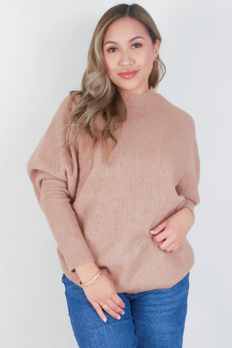 Jeans Warehouse Hawaii - SOLID SWEATERS - LONG SLEEVE DOLMAN SWEATER | By VERY J