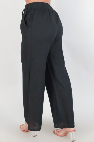 Jeans Warehouse Hawaii - SOLID WOVEN CAPRI'S - STAY OUT OF IT PANTS | By AMBIANCE APPAREL