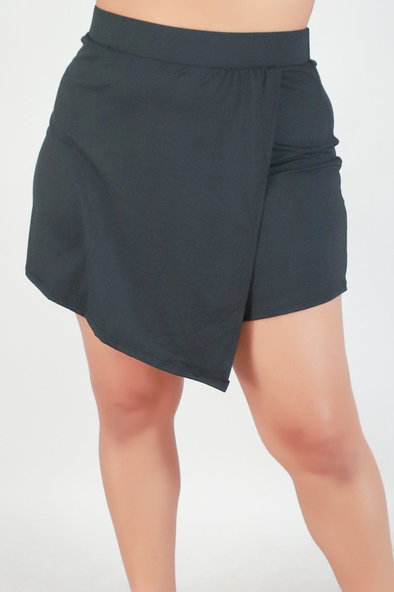 Jeans Warehouse Hawaii - PLUS Knit Short Skirts - WHAT&