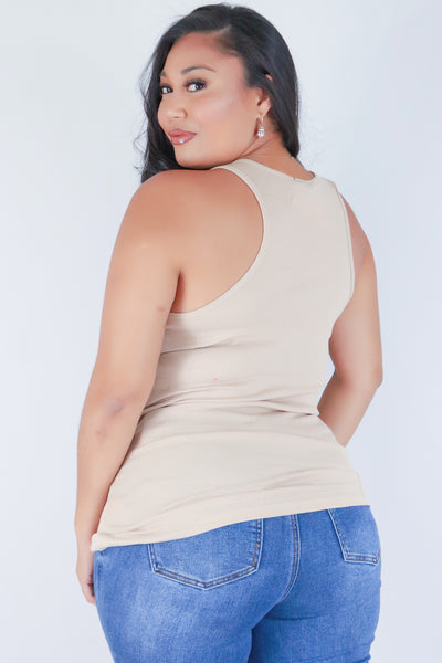 Jeans Warehouse Hawaii - PLUS BASIC RIB TANKS - MY FAVORITE TANK | By AMBIANCE APPAREL