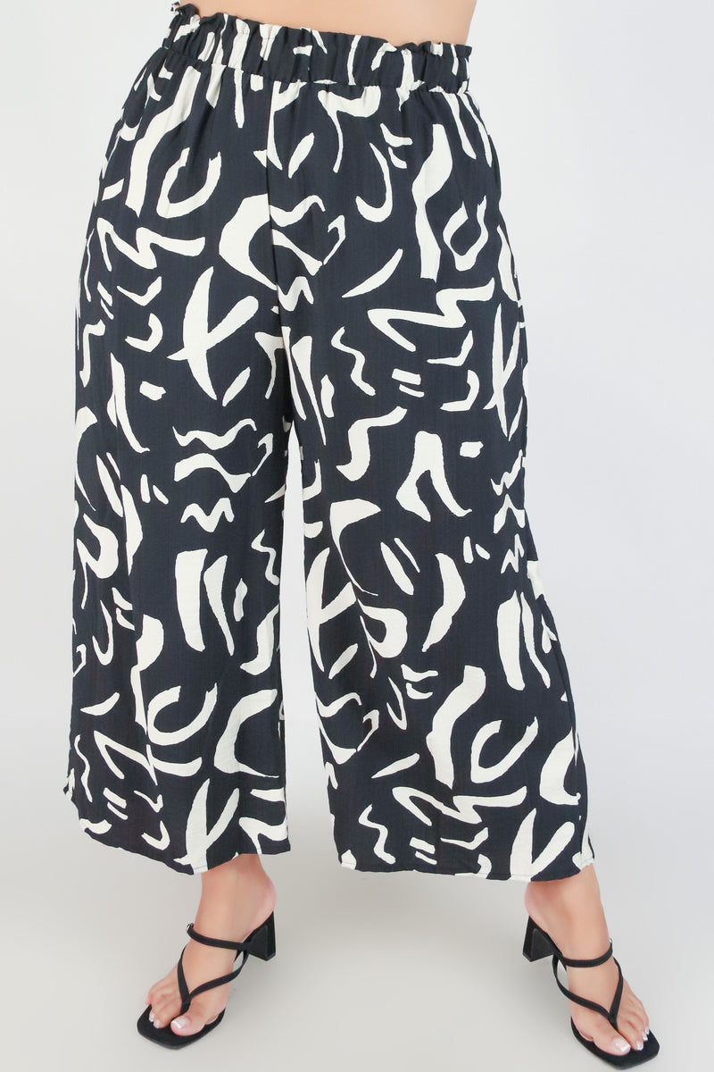 Jeans Warehouse Hawaii - PLUS PRINT WOVEN CAPRI&