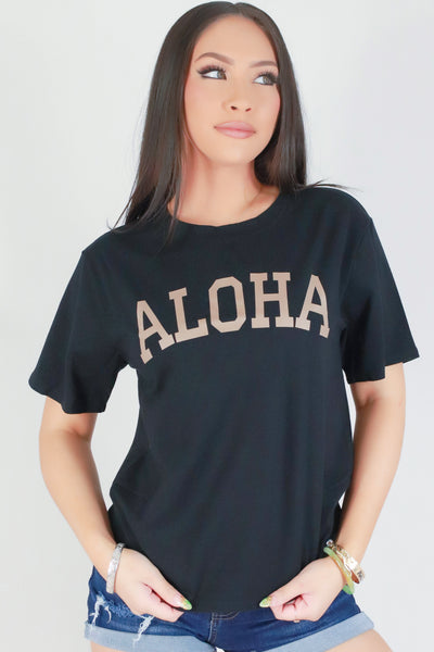 Jeans Warehouse Hawaii - S/S SCREEN - ALOHA CREW TEE | By POPULAR 21