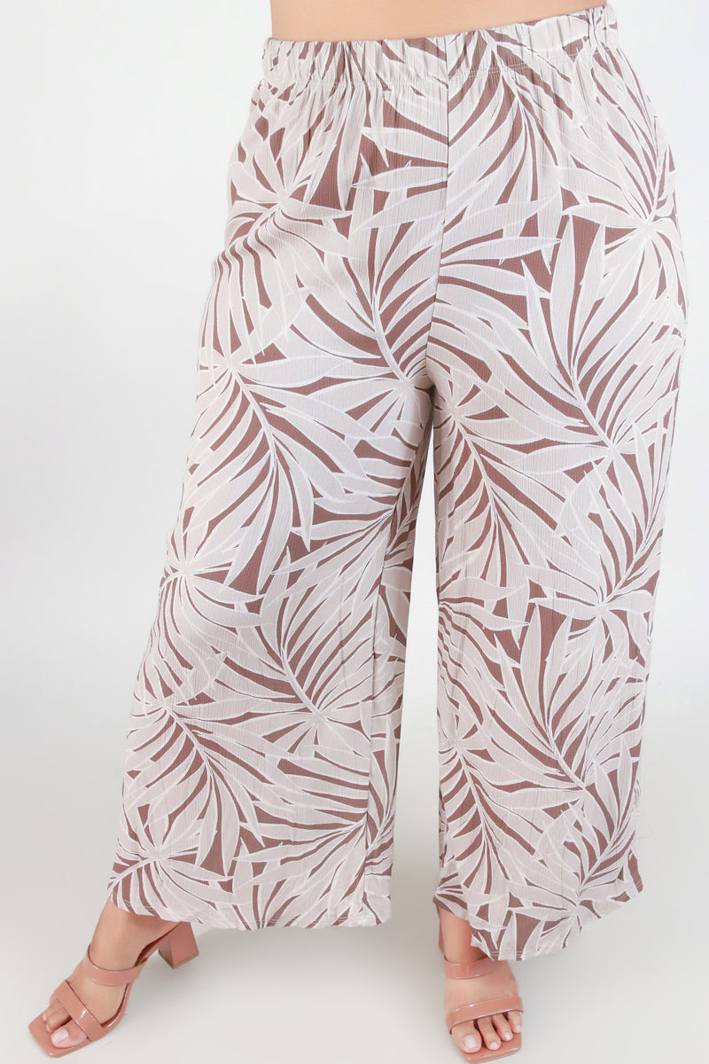 Jeans Warehouse Hawaii - PLUS PRINT WOVEN CAPRI&