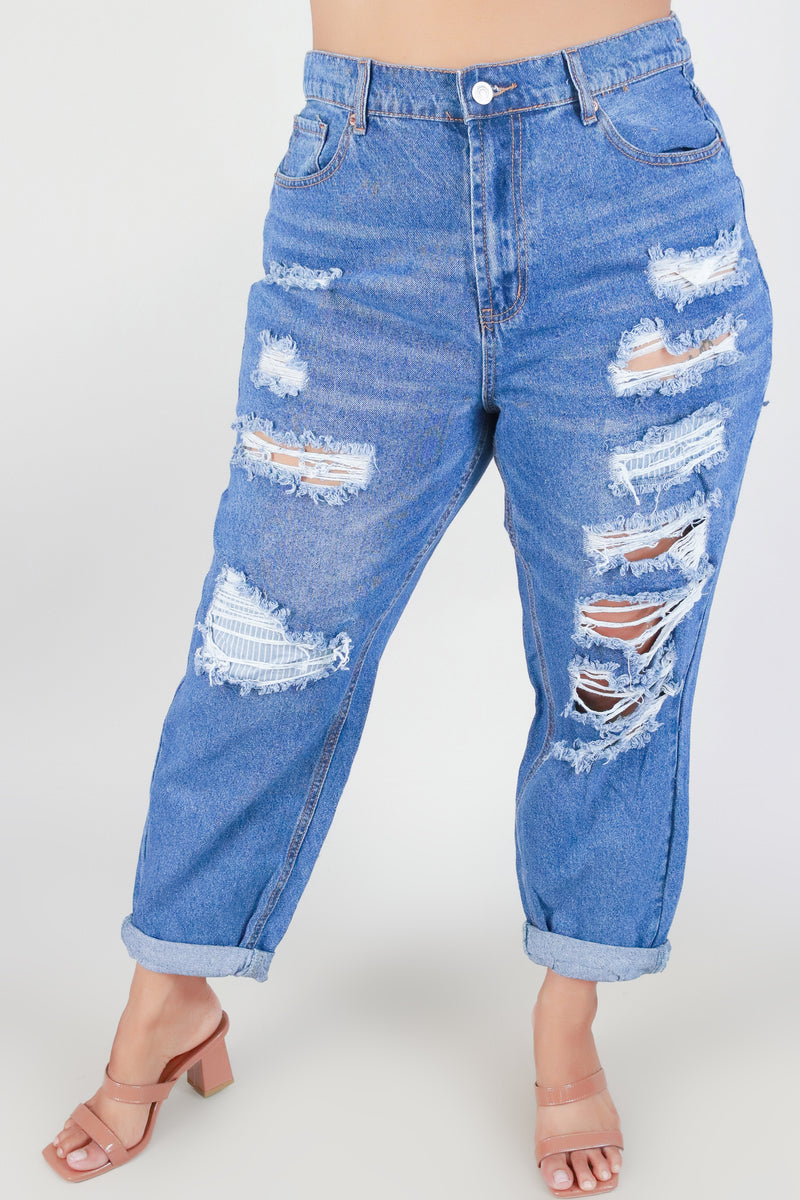 Jeans Warehouse Hawaii - PLUS Denim Jeans - KRISTEN STRAIGHT LEG JEANS | By WAX JEAN