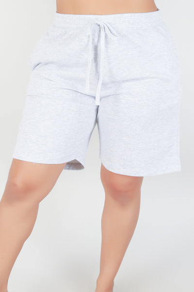 Jeans Warehouse Hawaii - PLUS Knit Shorts - YOU'LL BE FINE SHORTS | By CRESCITA APPAREL/SHINE I