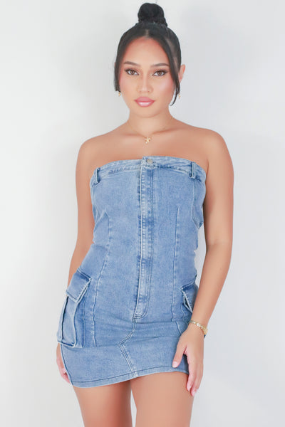 Jeans Warehouse Hawaii - TUBE SHORT SOLID DRESSES - SHE'S READY MINI DRESS | By BLUSH