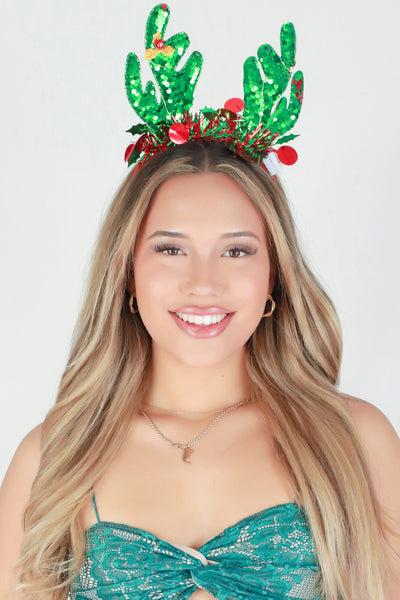 Jeans Warehouse Hawaii - XMAS/SEASONAL HOLIDAY - REINDEER LIGHTS HEADBAND | By AMEN TRADING