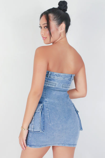 Jeans Warehouse Hawaii - TUBE SHORT SOLID DRESSES - SHE'S READY MINI DRESS | By BLUSH