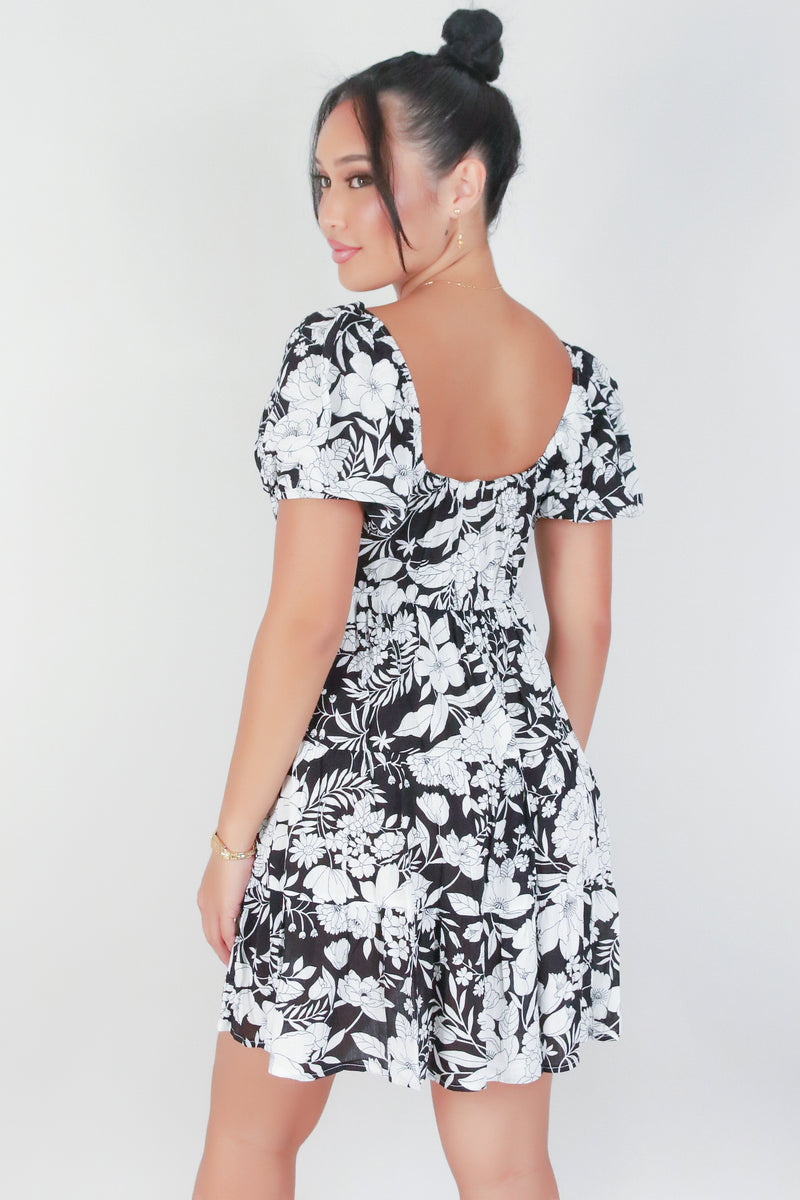 Jeans Warehouse Hawaii - SLEEVE SHORT PRINT DRESSES - CAN&