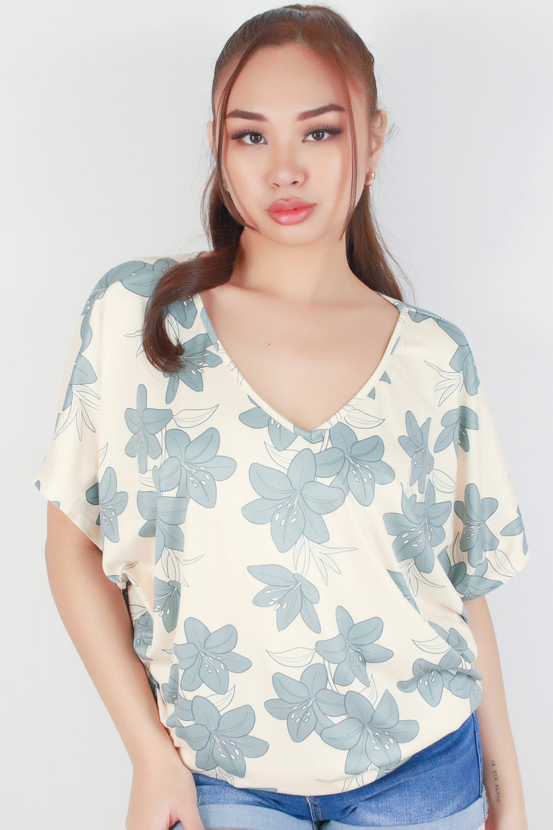 Jeans Warehouse Hawaii - SS PRINT - LILY DOLMAN TOP | By LUZ