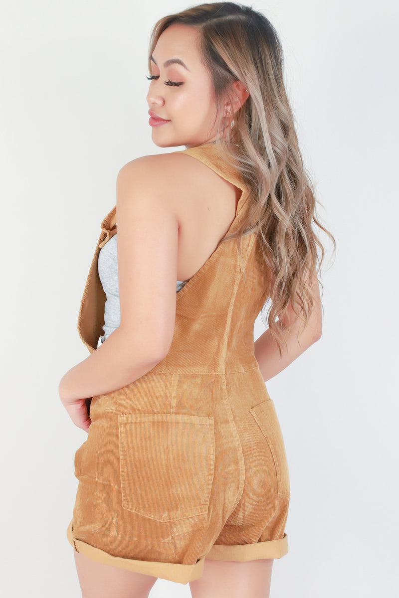 Jeans Warehouse Hawaii - SOLID ROMPERS - 6 POCKET CORDUROY OVERALLS | By MUSTARD SEED