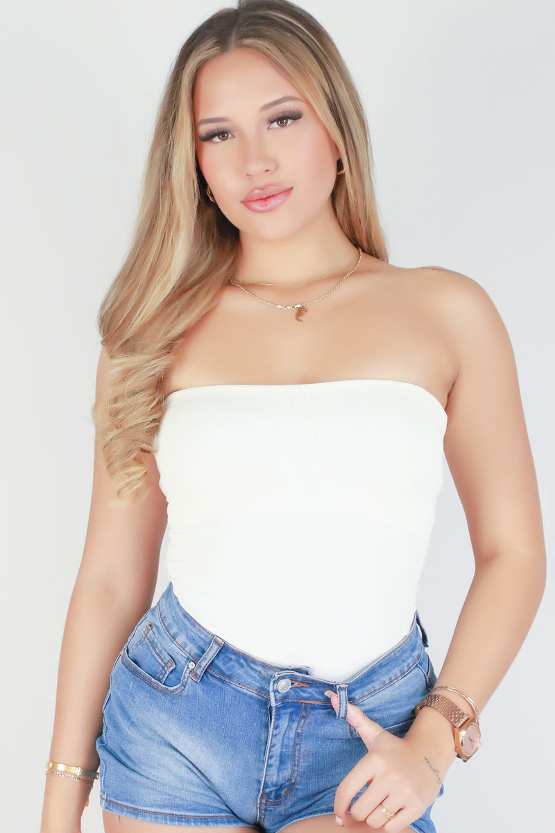 Jeans Warehouse Hawaii - TANK/TUBE SOLID BASIC - KEEP A SECRET TUBE TOP | By LOVE POEM