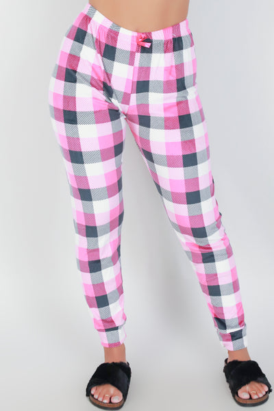 Jeans Warehouse Hawaii - PRINT KNIT PANTS - CHECKERED PRINT SLEEP JOGGERS | By SIMEX / GRIP COLLECTIONS