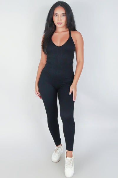 Jeans Warehouse Hawaii - SOLID CASUAL JUMPSUITS - BACK ON TRACK JUMPSUIT | By ANWND