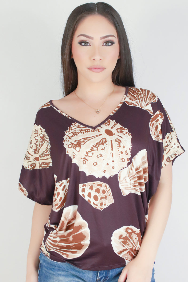 Jeans Warehouse Hawaii - SS PRINT - SHELL DOLMAN TOP | By LUZ