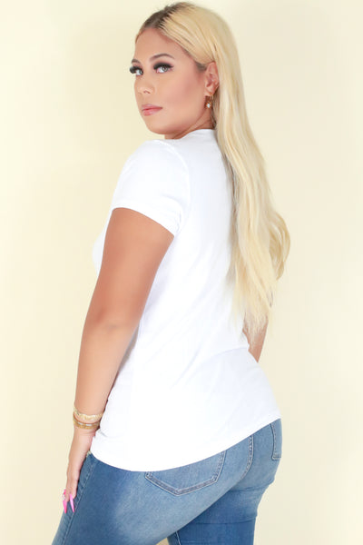 Jeans Warehouse Hawaii - PLUS BASIC SCOOP NECK TEES - I'M SPRUNG TOP | By AMBIANCE APPAREL