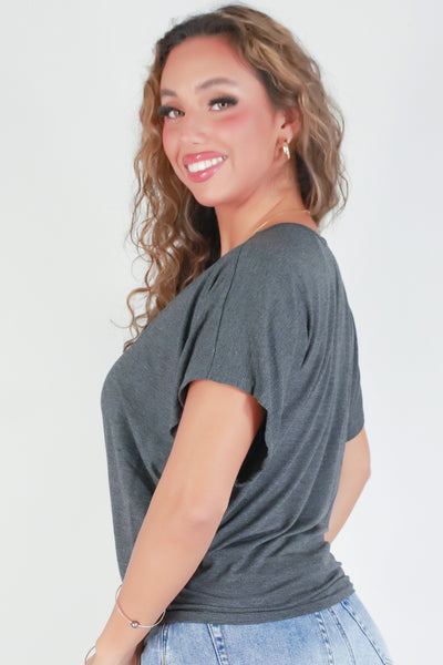 Jeans Warehouse Hawaii - SOLID DOLMAN TOPS - AT IT AGAIN TOP | By ADARA