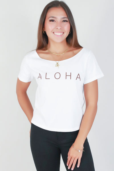 Jeans Warehouse Hawaii - S/S SCREEN - ALOHA DEFINED TOP | By ORGANIC GENERATION