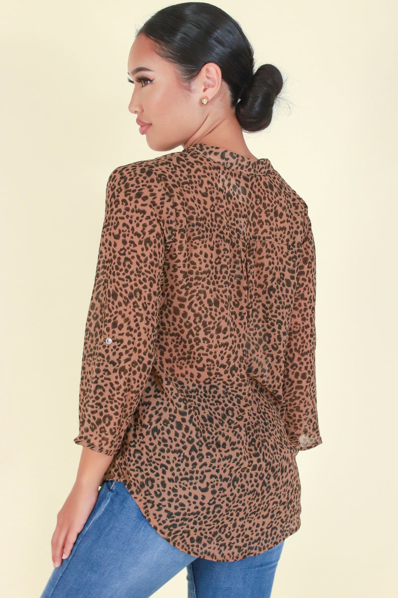 Jeans Warehouse Hawaii - L/S PRINT WOVEN DRESSY TOPS - PROVE IT TOP | By PAPERMOON/ B_ENVIED