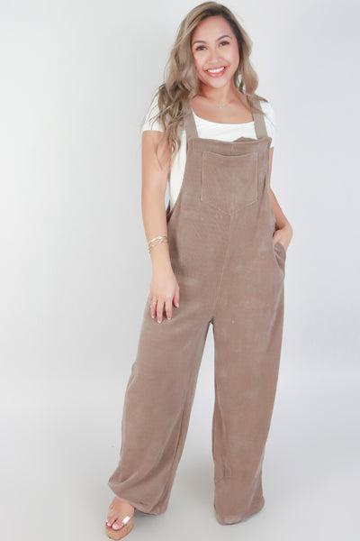 Jeans Warehouse Hawaii - SOLID JUMPERS - SLEEVELESS CORDUROY OVERALLS | By VERY J