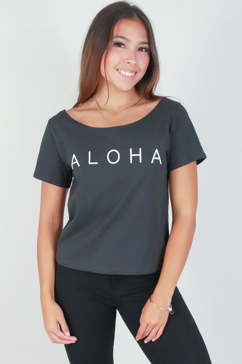 Jeans Warehouse Hawaii - S/S SCREEN - ALOHA DEFINED TOP | By ORGANIC GENERATION