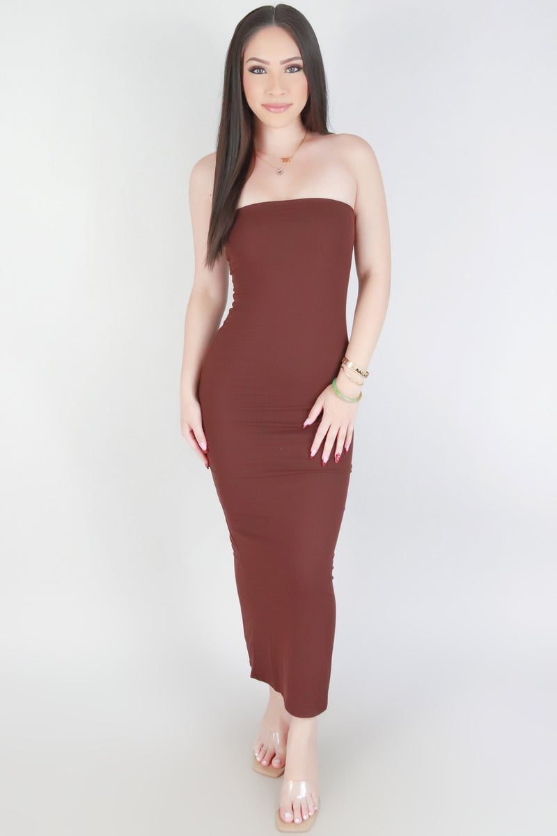 Jeans Warehouse Hawaii - TUBE LONG SOLID DRESSES - ALL YOU DO DRESS | By POPULAR 21