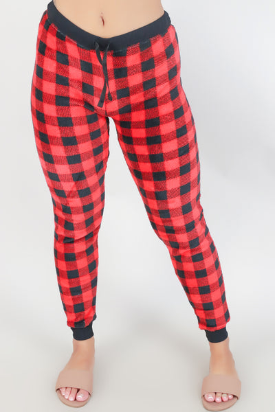 Jeans Warehouse Hawaii - PRINT KNIT PANTS - FUZZY PLAID SLEEP PANTS | By SIMEX / GRIP COLLECTIONS