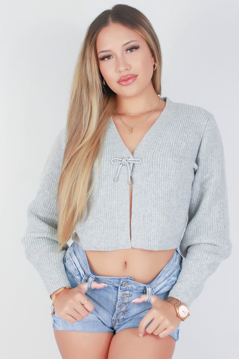 Jeans Warehouse Hawaii - SOLID LONG SLV CARDIGANS - TIS THE SEASON SWEATER | By ALMOST FAMOUS