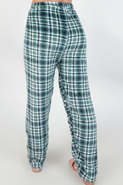 Jeans Warehouse Hawaii - PRINT KNIT PANTS - FUZZY CHECKERED SLEEP PANTS | By LA 12ST