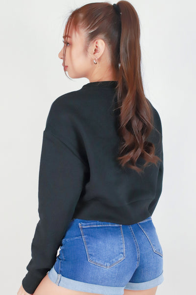 Jeans Warehouse Hawaii - SOLID LONG SLV TOPS - RIGHT ON TIME SWEATER | By ROSIO