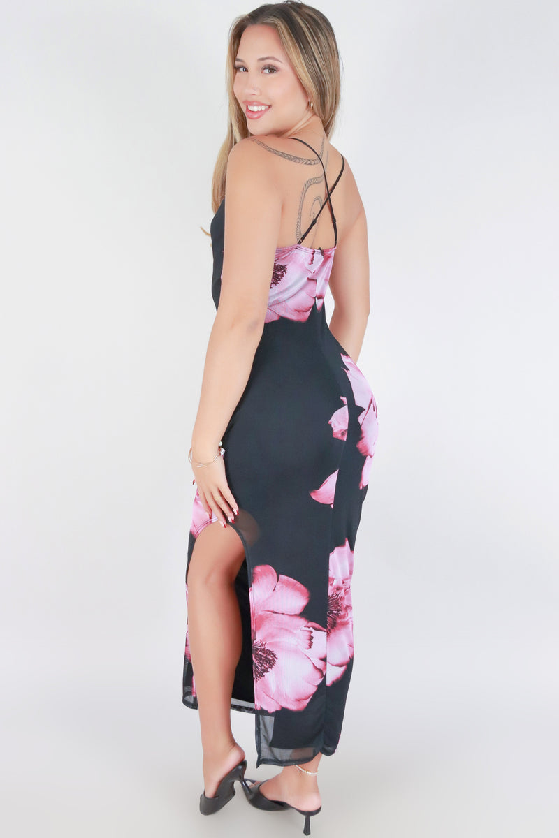 Jeans Warehouse Hawaii - S/L LONG PRINT DRESSES - GIMME A REASON DRESS | By I JOAH