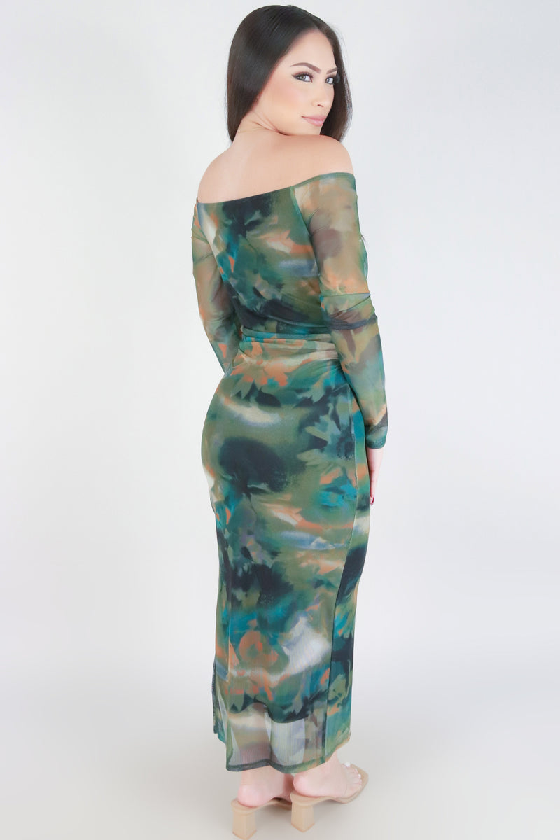 Jeans Warehouse Hawaii - SLEEVE LONG PRINT DRESSES - THE ONE FOR ME MAXI DRESS | By BLASHE