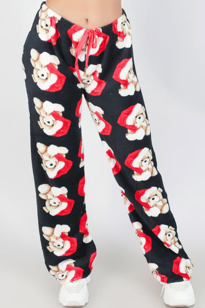 Jeans Warehouse Hawaii - PRINT KNIT PANTS - FUZZY SANTA BEAR SLEEP PANTS | By SIMEX / GRIP COLLECTIONS