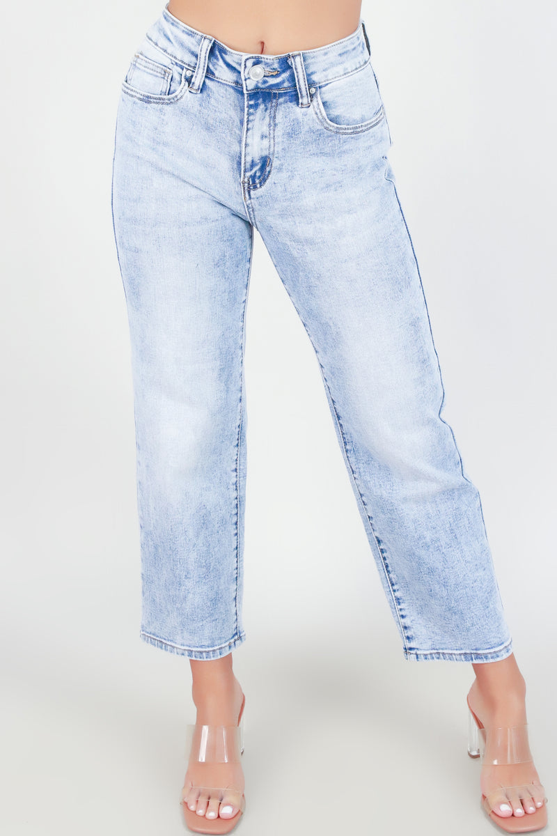 Jeans Warehouse Hawaii - JEANS - LET ME HELP YOU CROPPED JEANS | By WAX JEAN