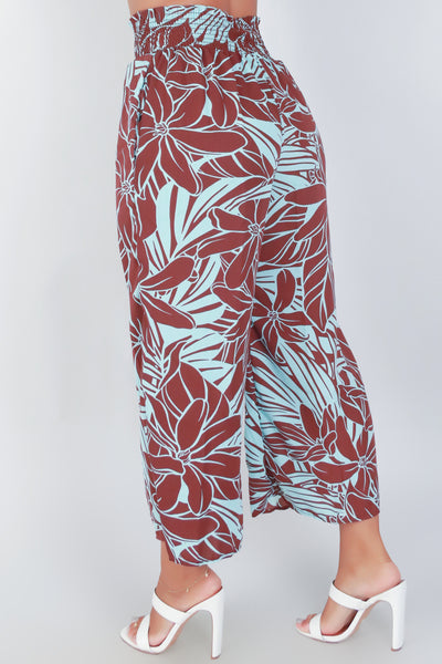 Jeans Warehouse Hawaii - PRINT WOVEN CAPRI'S - LET'S GET GOING CAPRI PANTS | By PAPERMOON/ B_ENVIED