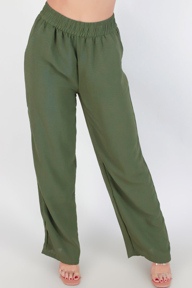 Jeans Warehouse Hawaii - SOLID WOVEN PANTS - FEELING MYSELF PANTS | By SUPERLINE