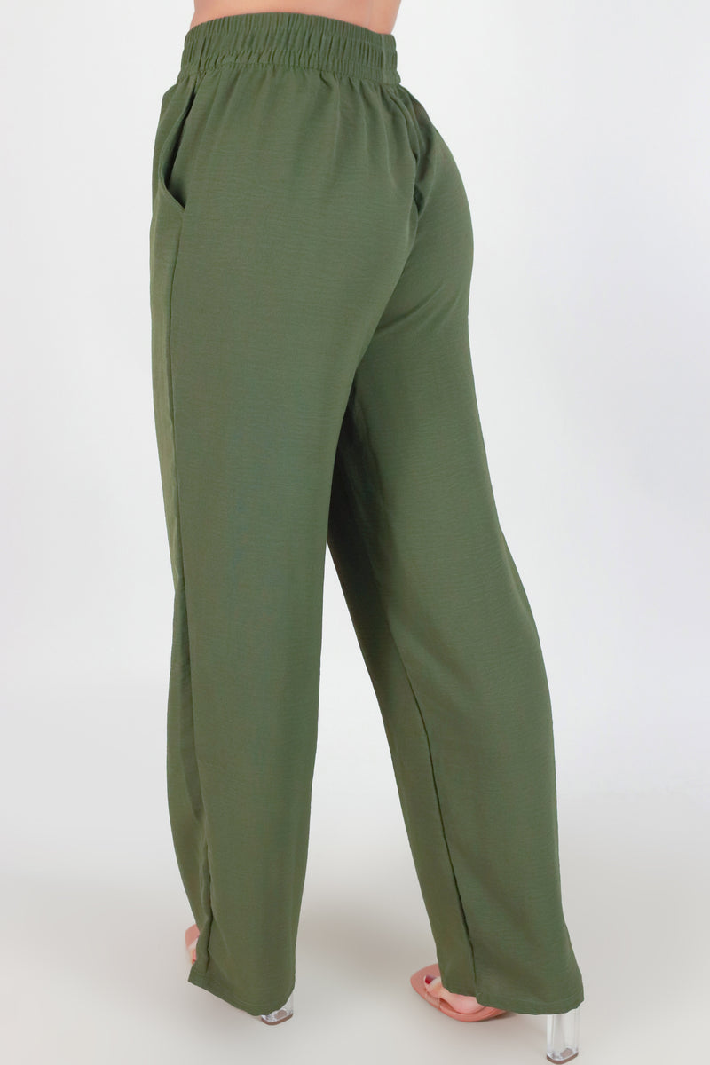 Jeans Warehouse Hawaii - SOLID WOVEN PANTS - FEELING MYSELF PANTS | By SUPERLINE