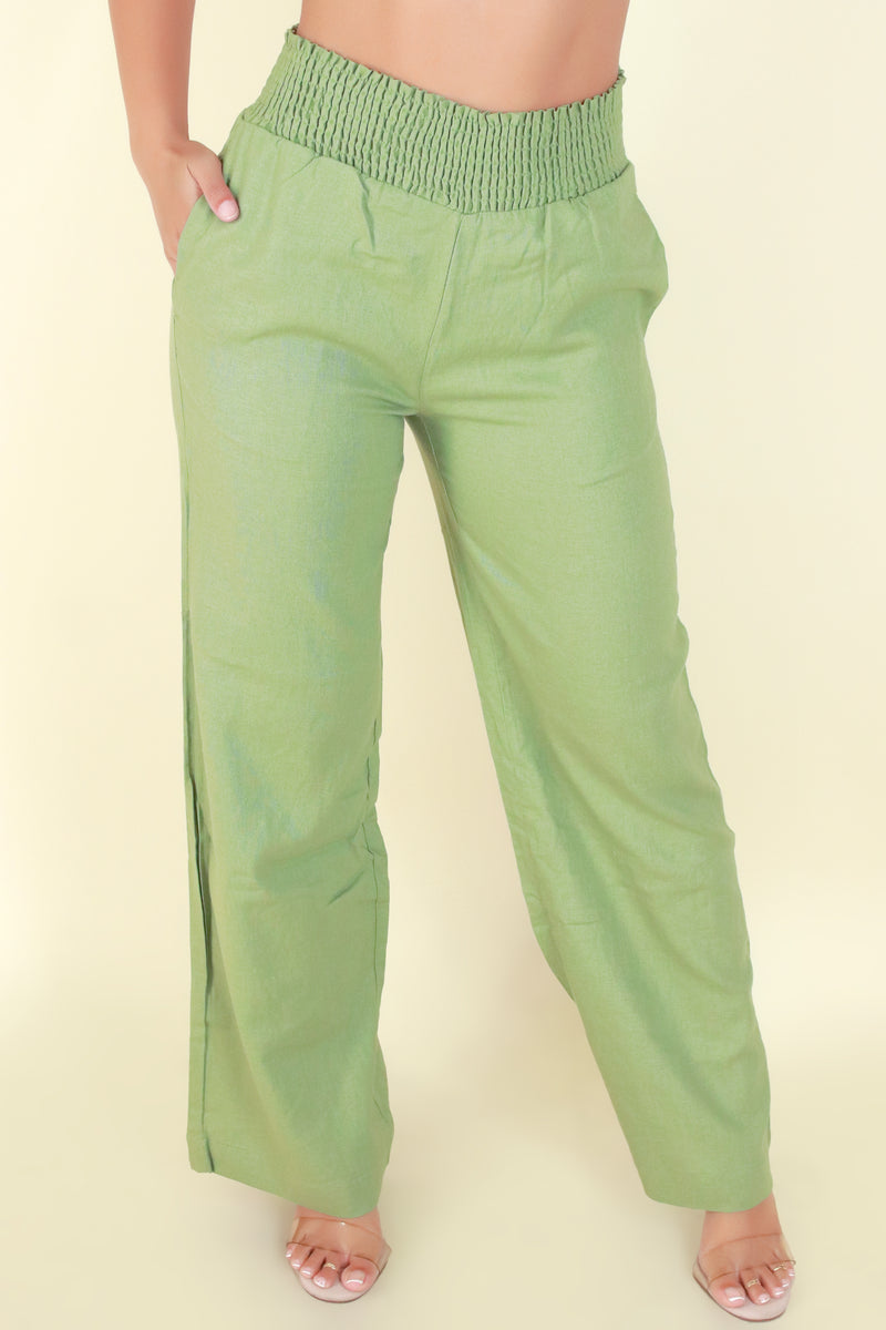 Jeans Warehouse Hawaii - SOLID WOVEN PANTS - MONEY IN THE BANK PANTS | By STYLE MELODY