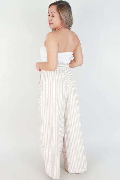 Jeans Warehouse Hawaii - PRINT WOVEN PANTS - LINED WIDE LEG PANTS | By MUSTARD SEED