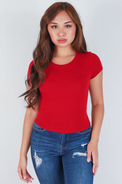 Jeans Warehouse Hawaii - S/S SOLID BASIC - WORTH IT CROP TEE | By CRESCITA APPAREL/SHINE I