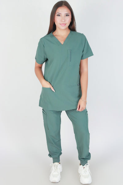 Jeans Warehouse Hawaii - JUNIOR SCRUB TOPS - BE PATIENT WITH ME SCRUB TOP | By MEDGEAR