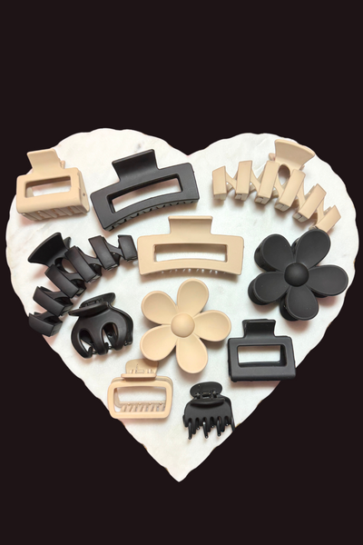 Jeans Warehouse Hawaii - CLAW CLIPS - 11 PIECE NEUTRAL CLAW CLIP SET | By GREENWELL PROMOTIONS LTD